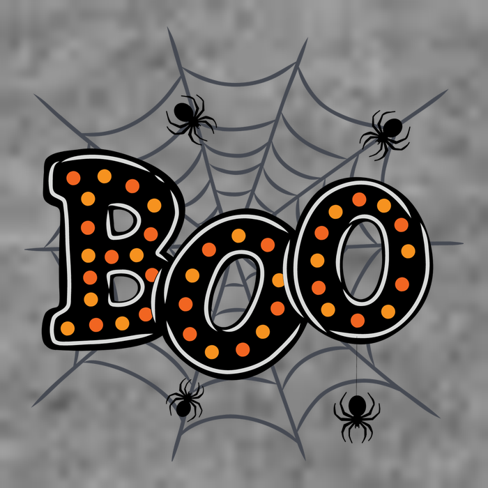 Halloween Boo Spider Web Spooky Season Long Sleeve Shirt