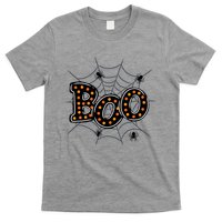 Halloween Boo Spider Web Spooky Season T-Shirt