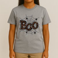 Halloween Boo Spider Web Spooky Season T-Shirt