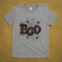 Halloween Boo Spider Web Spooky Season T-Shirt