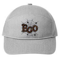 Halloween Boo Spider Web Spooky Season 7-Panel Snapback Hat