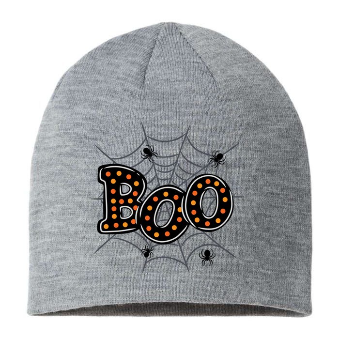 Halloween Boo Spider Web Spooky Season Sustainable Beanie