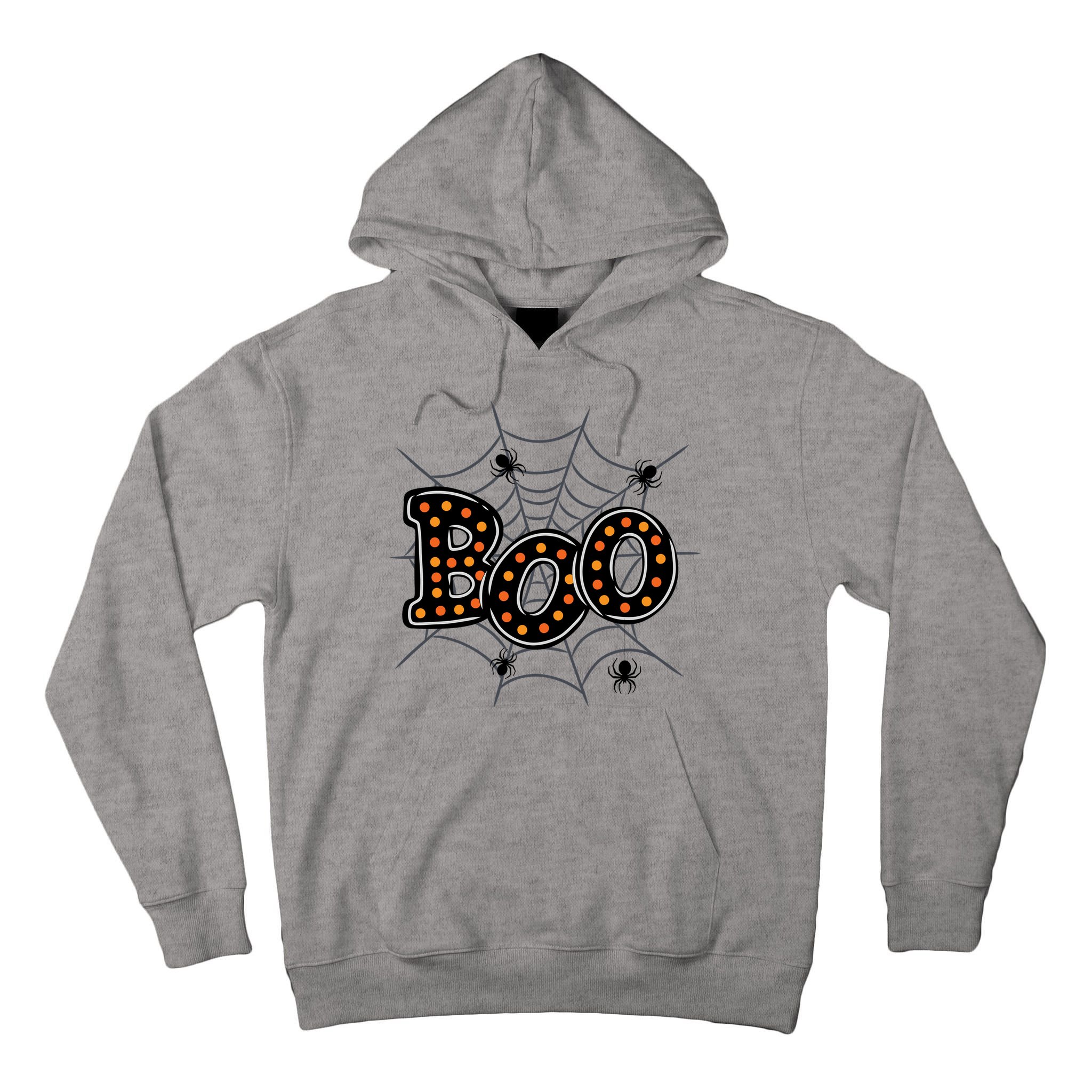 Halloween Boo Spider Web Spooky Season Tall Hoodie