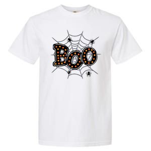 Halloween Boo Spider Web Spooky Season Garment-Dyed Heavyweight T-Shirt