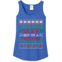 Hate Being Sexy Firefighter Christmas Ugly Sweater Gift Ladies Essential Tank