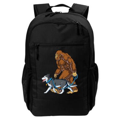 Husky Bigfoot Siberian Dog Walker Sasquatch Walking Lovers Daily Commute Backpack