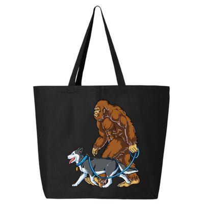 Husky Bigfoot Siberian Dog Walker Sasquatch Walking Lovers 25L Jumbo Tote