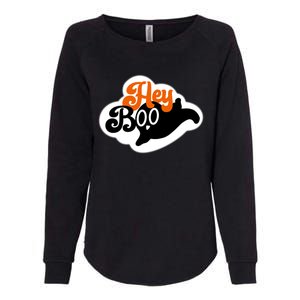 Hey Boo Spooky Halloween Funny Gift Womens California Wash Sweatshirt