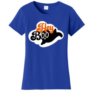 Hey Boo Spooky Halloween Funny Gift Women's T-Shirt