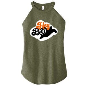 Hey Boo Spooky Halloween Funny Gift Women's Perfect Tri Rocker Tank