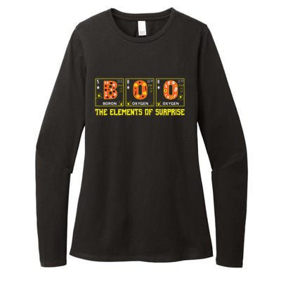 Halloween Boo School Chemistry Nerd Physics Pumpkin Gift Womens CVC Long Sleeve Shirt