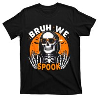 Halloween Boy Skeleton Bruh Halloween T-Shirt