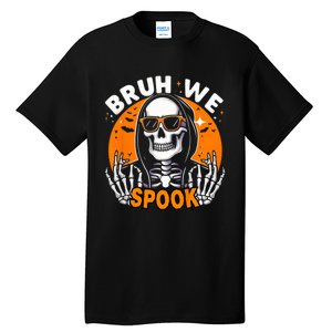 Halloween Boy Skeleton Bruh Halloween Tall T-Shirt