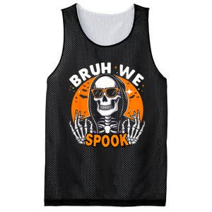 Halloween Boy Skeleton Bruh Halloween Mesh Reversible Basketball Jersey Tank