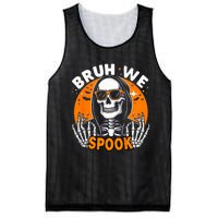 Halloween Boy Skeleton Bruh Halloween Mesh Reversible Basketball Jersey Tank