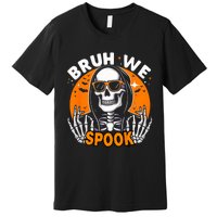 Halloween Boy Skeleton Bruh Halloween Premium T-Shirt