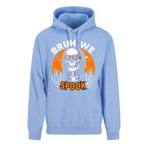 Halloween Boy Skeleton Bruh Halloween Unisex Surf Hoodie