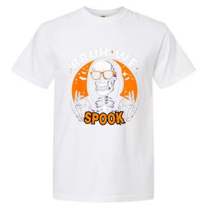 Halloween Boy Skeleton Bruh Halloween Garment-Dyed Heavyweight T-Shirt