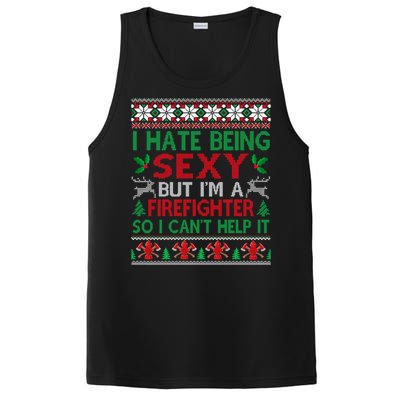 Hate Being Sexy Firefighter Christmas Ugly Gift Cool Gift PosiCharge Competitor Tank