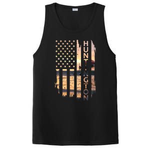 Huntington Beach Summer Sunset American Flag Meaningful Gift PosiCharge Competitor Tank