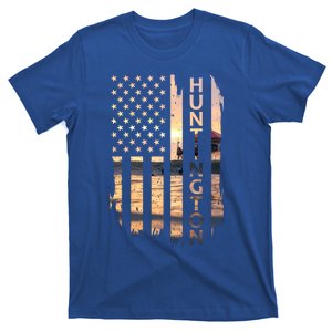 Huntington Beach Summer Sunset American Flag Meaningful Gift T-Shirt