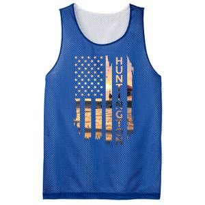 Huntington Beach Summer Sunset American Flag Meaningful Gift Mesh Reversible Basketball Jersey Tank