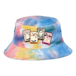 Hey Boo Spooky Season Cute Ghost Halloween Card Funny Funny Gift Tie Dye Newport Bucket Hat