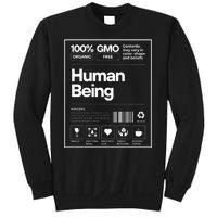 Human Being Science Ingredients Medical Label Funny Sweatshirt