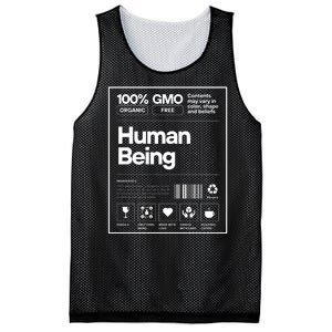 Human Being Science Ingredients Medical Label Funny Mesh Reversible Basketball Jersey Tank