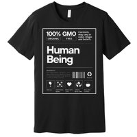 Human Being Science Ingredients Medical Label Funny Premium T-Shirt