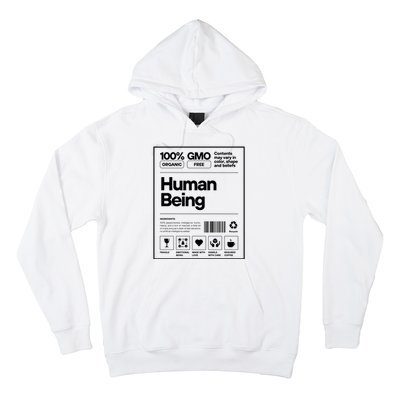 Human Being Science Ingredients Medical Label Hoodie