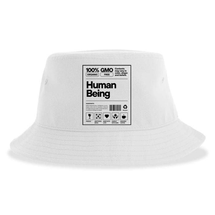 Human Being Science Ingredients Medical Label Sustainable Bucket Hat