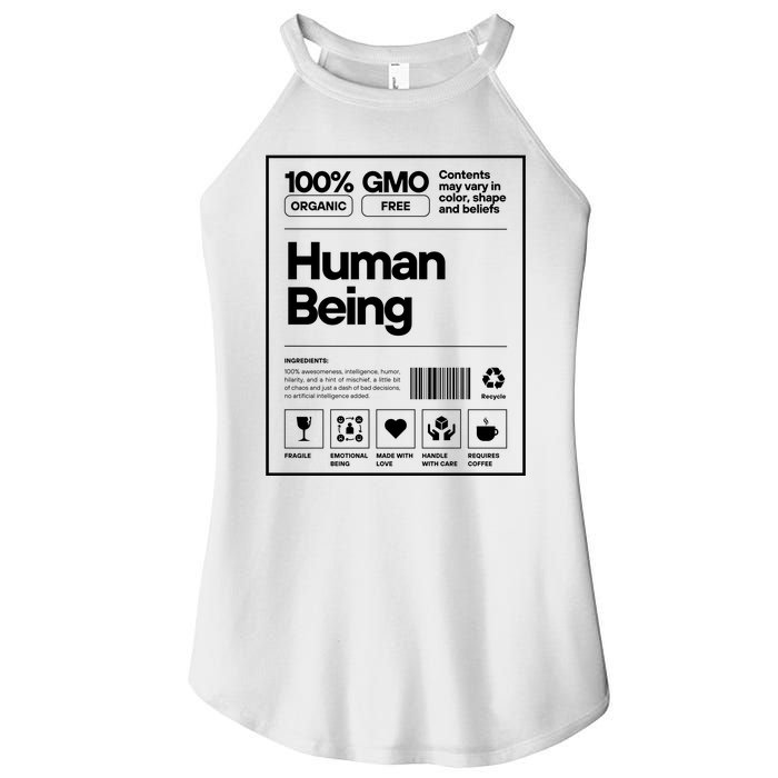 Human Being Science Ingredients Medical Label Women’s Perfect Tri Rocker Tank