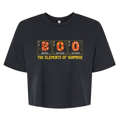 Halloween Boo School Chemistry Nerd Physics Pumpkin Gift Bella+Canvas Jersey Crop Tee