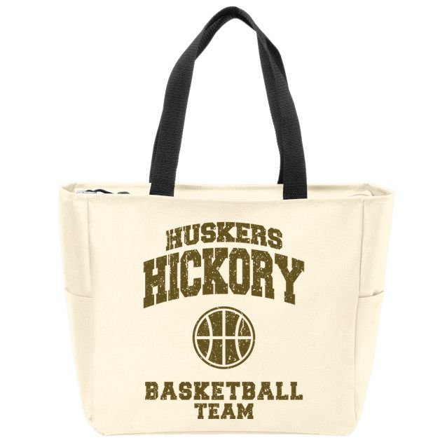 Hickory Basketball Team Zip Tote Bag