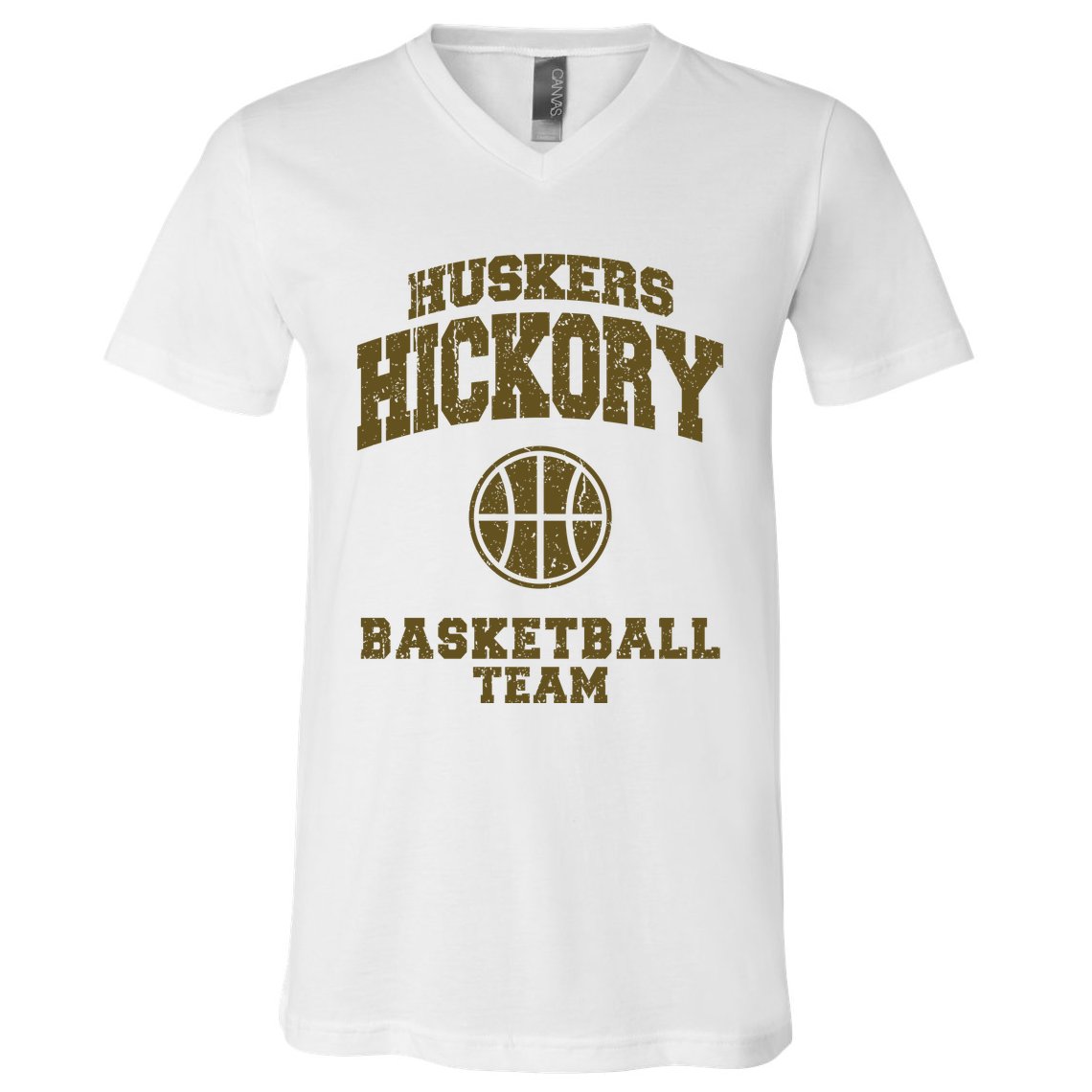 Hickory Basketball Team V-Neck T-Shirt