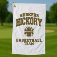 Hickory Basketball Team Golf Towel