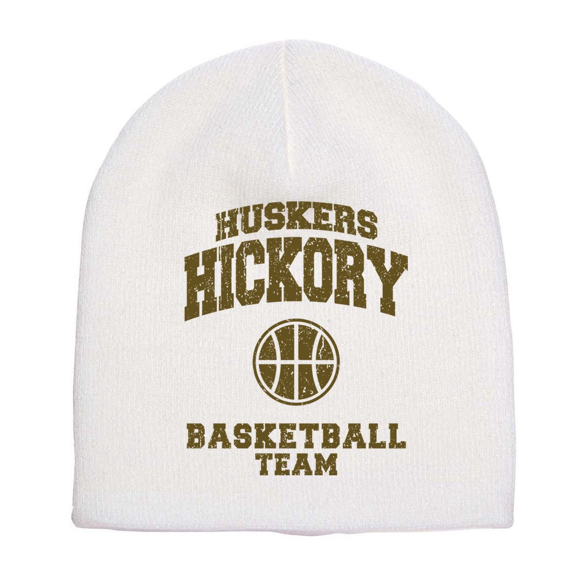 Hickory Basketball Team Short Acrylic Beanie