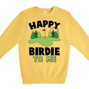 Happy Birdie To Me Golfing Premium Crewneck Sweatshirt