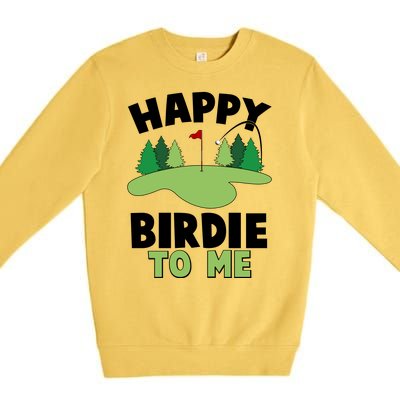 Happy Birdie To Me Golfing Premium Crewneck Sweatshirt