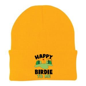 Happy Birdie To Me Golfing Knit Cap Winter Beanie