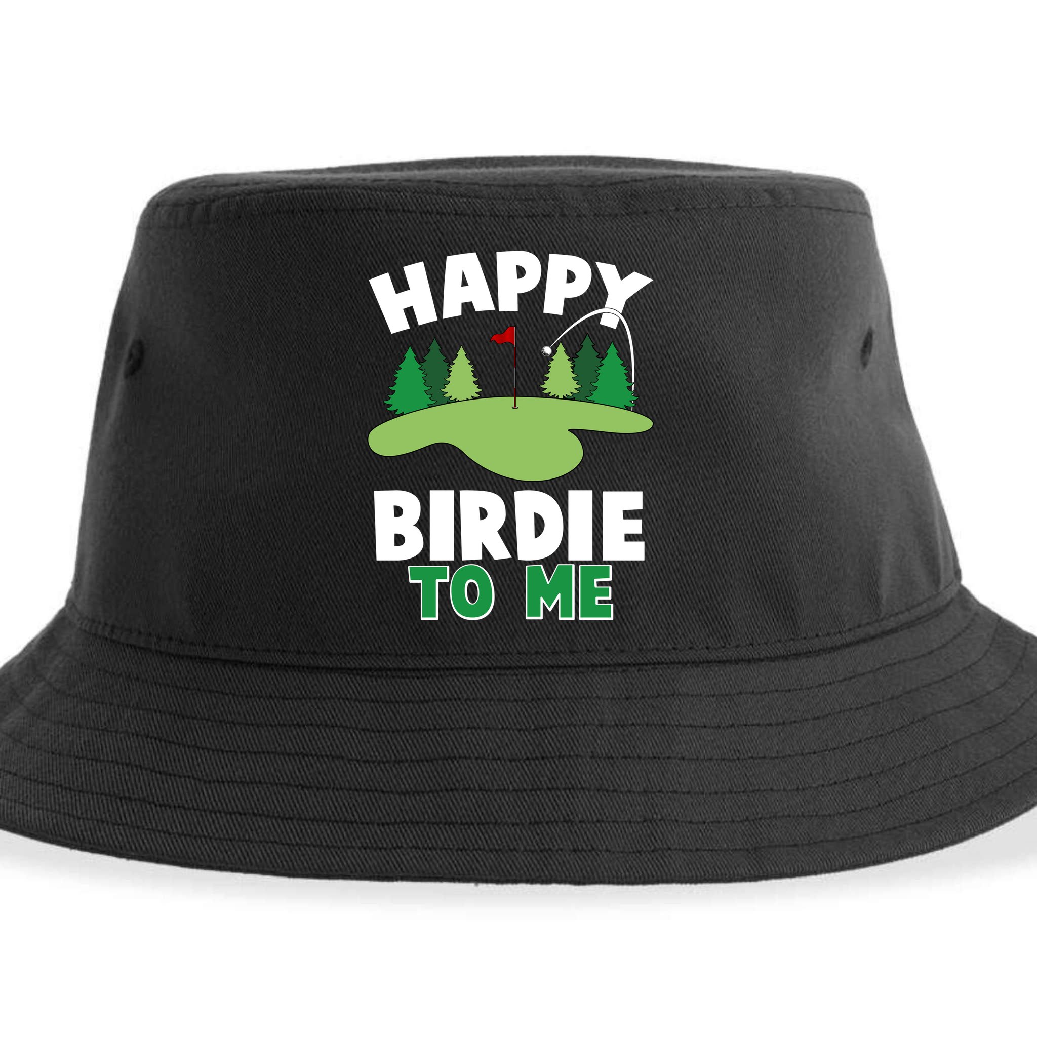 Happy Birdie To Me Golfing Sustainable Bucket Hat