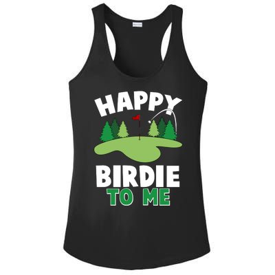 Happy Birdie To Me Golfing Ladies PosiCharge Competitor Racerback Tank