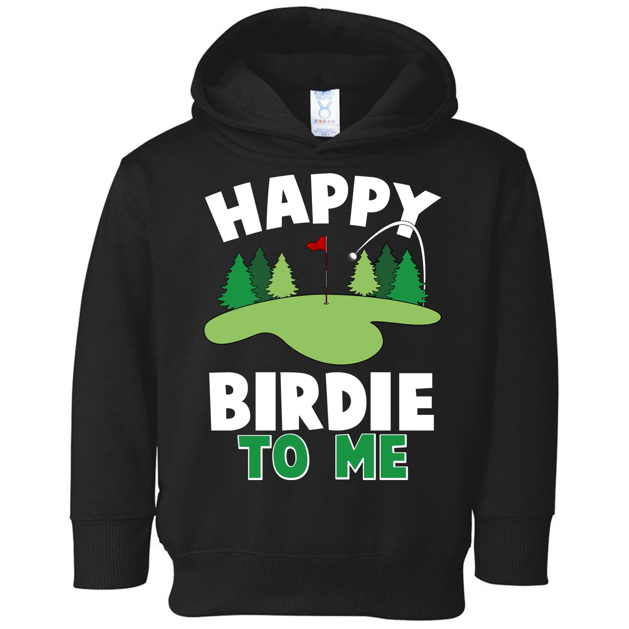 Happy Birdie To Me Golfing Toddler Hoodie