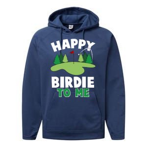 Happy Birdie To Me Golfing Performance Fleece Hoodie