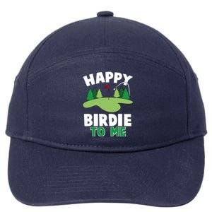 Happy Birdie To Me Golfing 7-Panel Snapback Hat