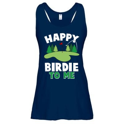 Happy Birdie To Me Golfing Ladies Essential Flowy Tank