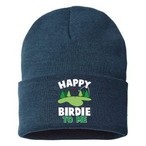 Happy Birdie To Me Golfing Sustainable Knit Beanie