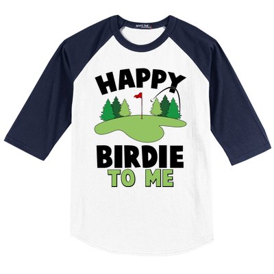 Happy Birdie To Me Golfing Baseball Sleeve Shirt