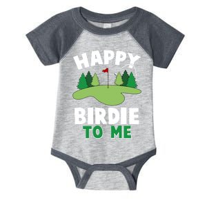 Happy Birdie To Me Golfing Infant Baby Jersey Bodysuit